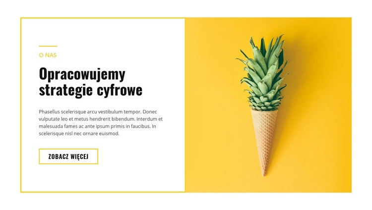 Strategie cyfrowe Szablon HTML5