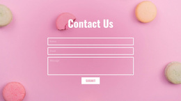 Contact Form For Bakery Cafe