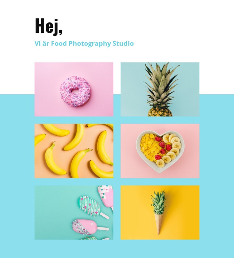 Matfotograferingsstudio CSS -mall