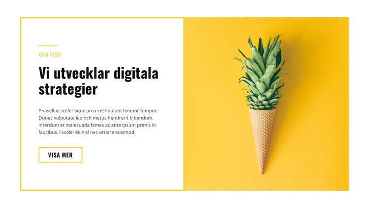 Digitala strategier CSS -mall