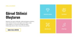 Görsel Tarzınızı Oluşturun CSS Web Sitesi Şablonu
