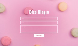 Pastane Cafe Iletişim Formu - Basit HTML Şablonu