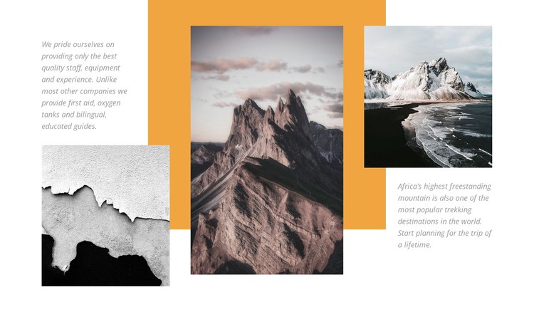 Small groups adventure trips CSS Template