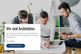 High-End-Architekturstudio – Responsive Einseitenvorlage