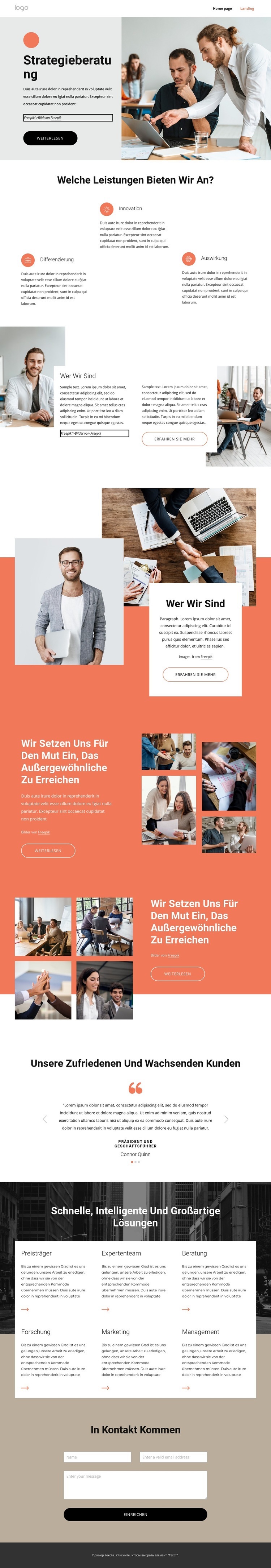 Richten Sie Ihre Technologiestrategie aus Website Builder-Vorlagen