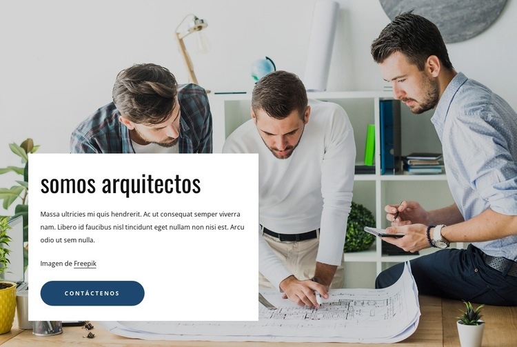 estudio de arquitectura de alta gama Maqueta de sitio web