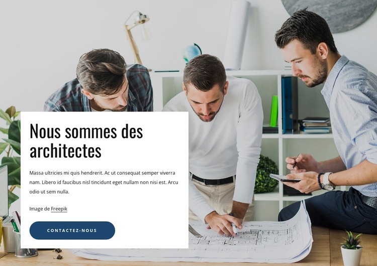 Studio d'architecture haut de gamme Conception de site Web