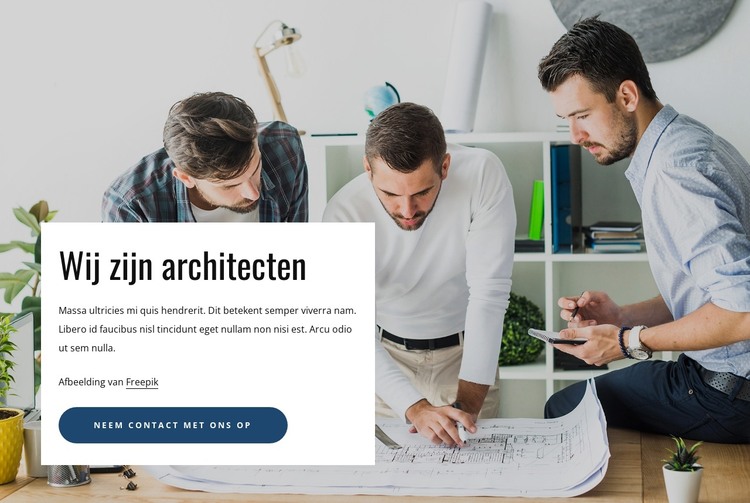 Hoogwaardige architectuurstudio HTML-sjabloon