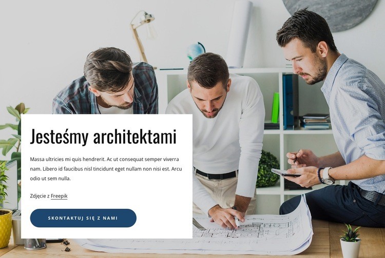 Wysokiej klasy pracownia architektoniczna Kreator witryn internetowych HTML