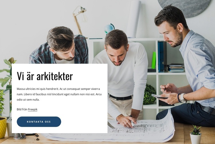 High end arkitektur studio HTML-mall