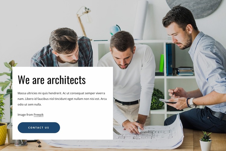 High end architecture  studio WordPress Website Builder