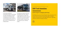 Free HTML5 For Man Truck Innovations