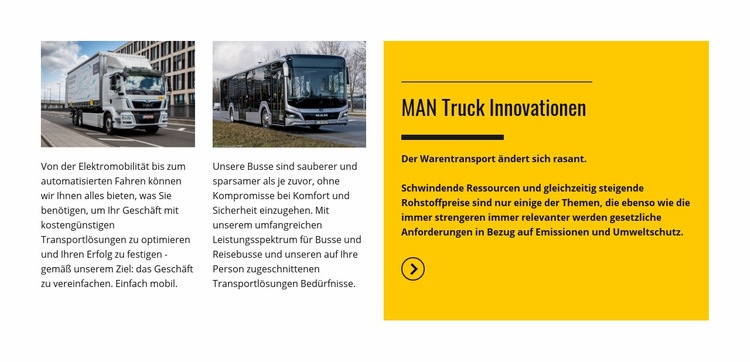 Man Truck Innovationen HTML Website Builder