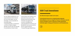 Man Truck Innovationen - Professionelle Landingpage