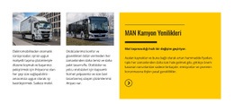 MAN Kamyon Yenilikleri - Yaratıcı Çok Amaçlı Şablon