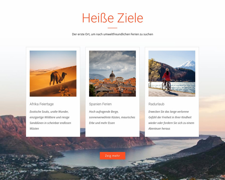 Heißes Ziel Joomla Vorlage