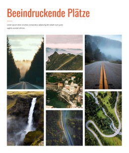 Fantastisches Website-Design Für Beeindruckende Plätze