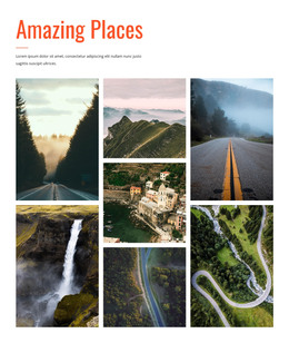 Amazing Places Flexbox Template