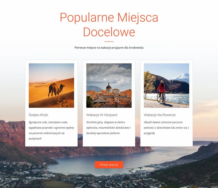 Gorące miejsce docelowe Szablon HTML5