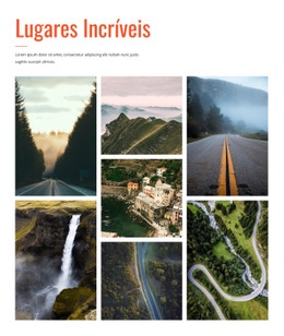 Lugares Incríveis - Construtor De Sites Profissional