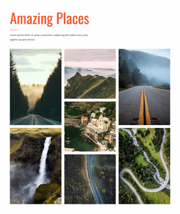 Amazing Places - Professional Landing Page