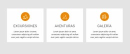 Página De Inicio Del Sitio Web Para Excursiones Y Actividades De Un Día