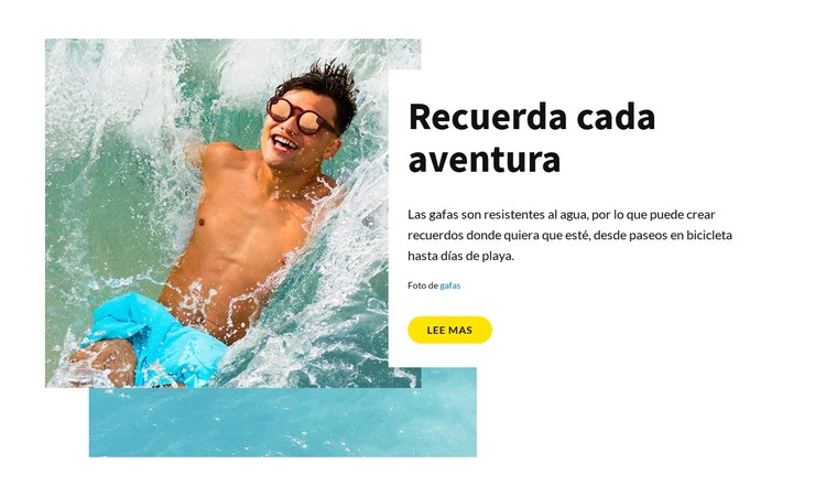 Recuerda cada aventura Plantilla CSS