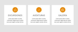 Excursiones Y Actividades De Un Día: Plantilla HTML5 Creativa Multipropósito