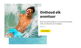 Bestemmingspagina Voor Onthoud Elk Avontuur