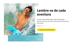 Lembre-Se De Cada Aventura Modelo De Página De Destino