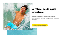 Lembre-Se De Cada Aventura - Tema WordPress Para Download Gratuito