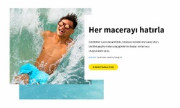 Her Macerayı Hatırla - Web Sayfası Maketi Oluşturun