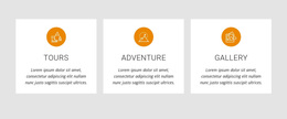 Awesome Web Page Design For Day Trips And Activities