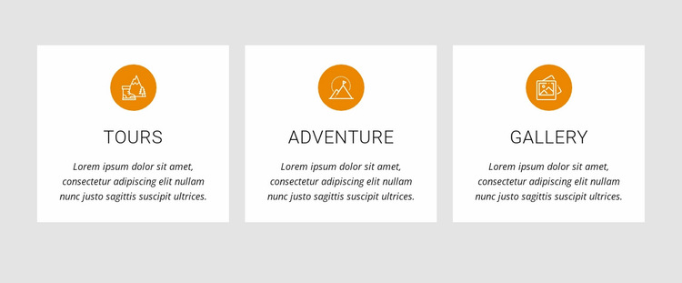 Day trips and activities Website Builder Templates