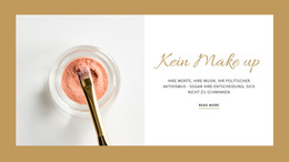 Make-Up Für Fotoshootings - HTML- Und CSS-Vorlage