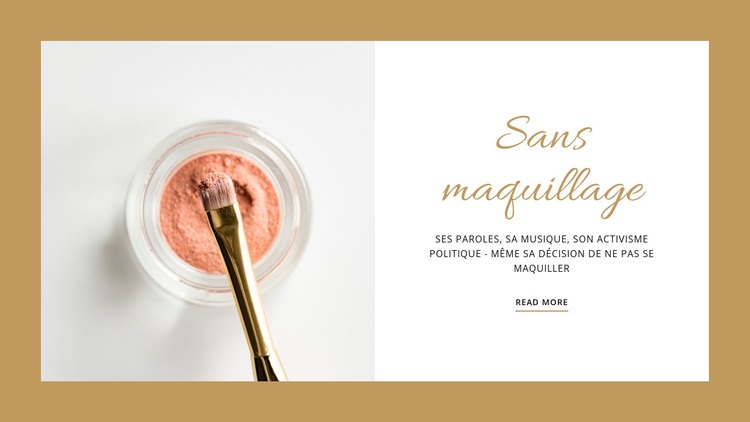 Maquillage pour les séances photo Modèle