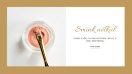 Smink Fotózáshoz - Sablonok Webhelytervezés