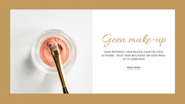Make-Up Voor Fotoshoots Sjabloon Over De Volledige Breedte