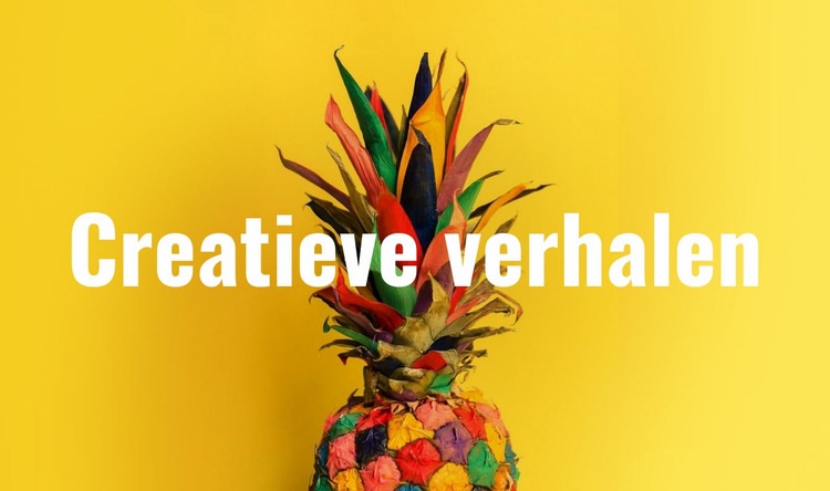 Creatieve verhalen Html Website Builder