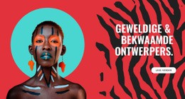 Heldere Stijl Op Het Werk - Website-Ontwerpsjabloon