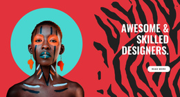 Bright Style At Work One Page Template