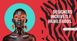 Estilo Brilhante No Trabalho - Modelo De Página Da Web HTML