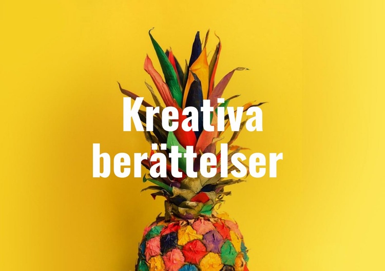 Kreativa berättelser CSS -mall