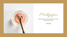 Fotoğraf Çekimi Için Makyaj - Özel WordPress Teması