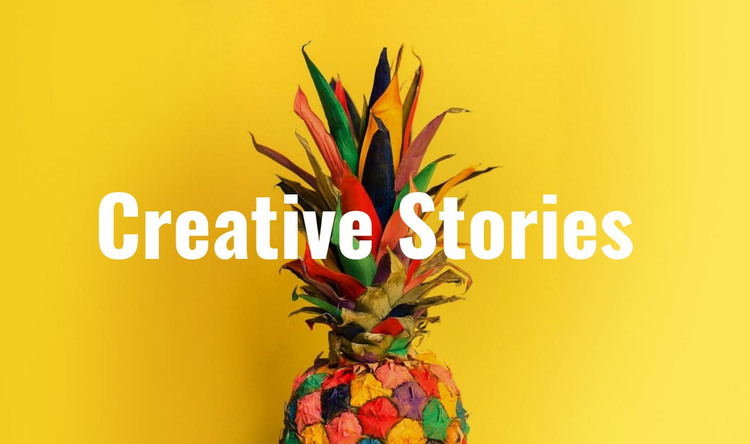 Creative stories  WordPress Theme
