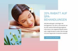 Vielfältige Massage Von Experten Eine Seitenvorlage