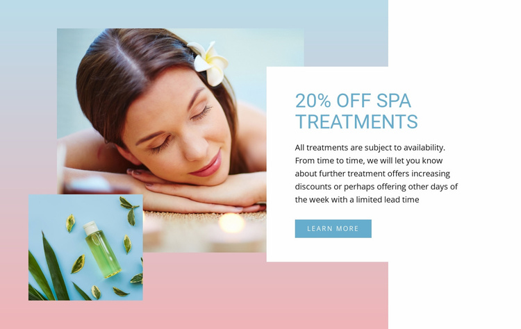 Diverse massage from experts Landing Page