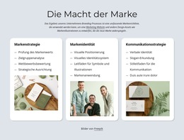 Marke Und Identität – Professionelle Website-Vorlage