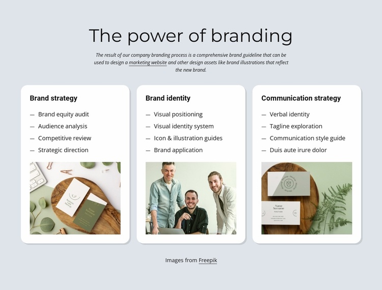 Branding and identity eCommerce Template