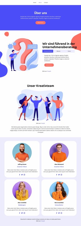 Zufriedene Kunden - Responsive Joomla-Vorlage